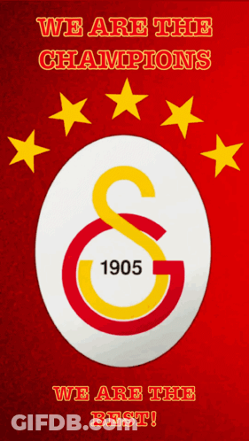 A Poster That Says ' We Are The Champions We Are The Best ' On It GIF
