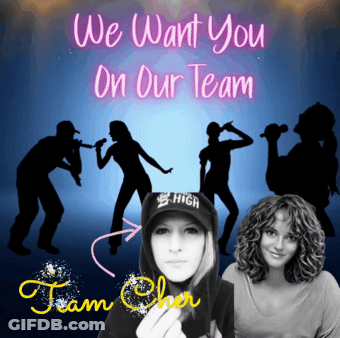 A Poster That Says We Want You On Our Team Team Cher GIF