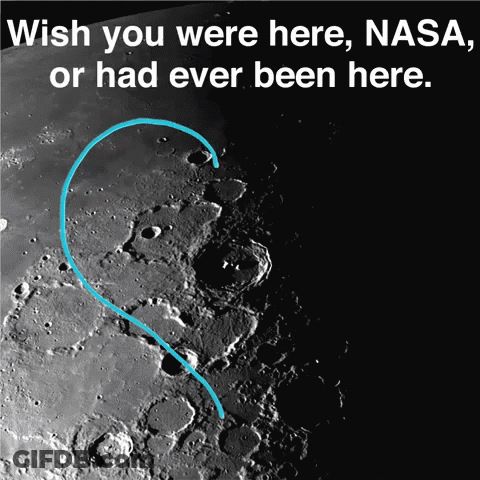 A Poster That Says Wish You Were Here Nasa Or Had Ever Been Here On It GIF