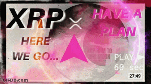 A Poster That Says Xrp Have A Plan Here We Go 60 Sec GIF