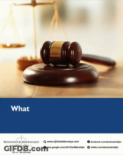 A Poster With A Gavel And Scales Of Justice On It GIF