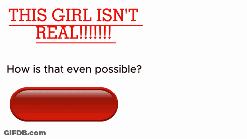 A Poster With A Girl And A Button That Says Learn More GIF