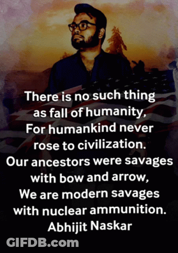 A Poster With A Quote By Abhijit Naskar GIF