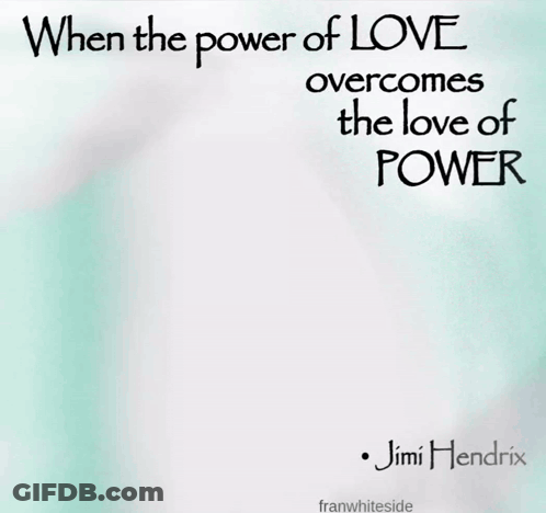 A Poster With A Quote From Jimi Hendrix On It GIF