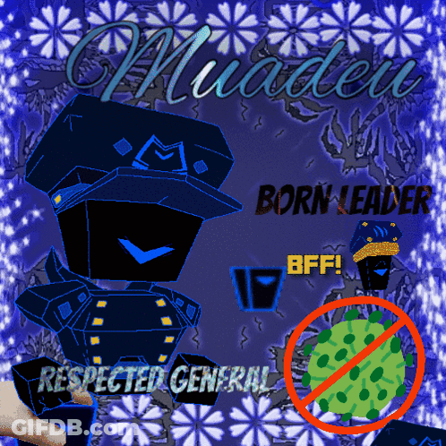 A Poster With A Robot And The Words Born Leader Bff GIF