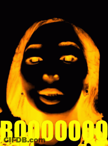 A Poster With A Woman 'S Face And The Word Bodddddd GIF