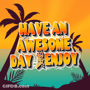 Palm Tree Poster Have An Awesome Day GIF