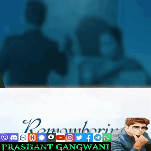 A Poster With The Name Prashant Gangwani On The Bottom Right GIF