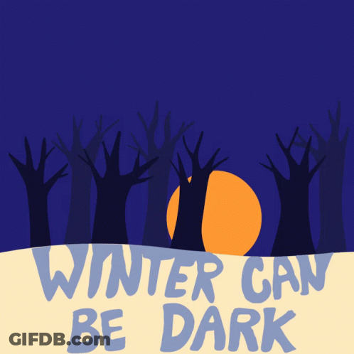 A Poster With Trees And The Words You Are Not Alone GIF