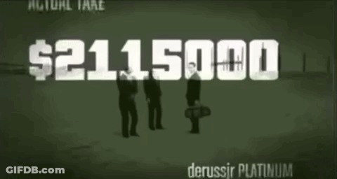 A Potential Take Of $ 2115000 Is Shown On A Poster GIF