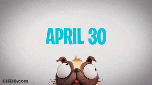A Pug With Its Mouth Open And The Letter A In Blue GIF