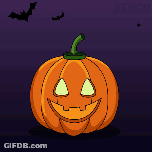 A Pumpkin With A Ghost Inside Of It And The Word Boo Written On It GIF
