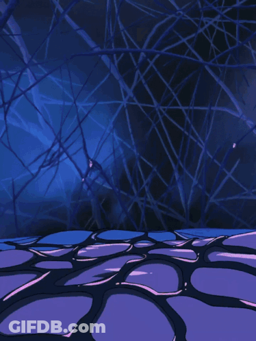 A Purple And Blue Background With A Few Lines Coming Out Of It GIF