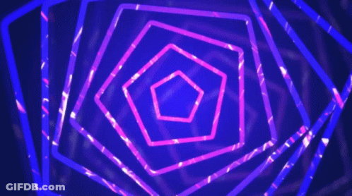 A Purple And Blue Background With A Geometric Pattern GIF