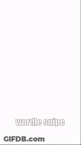 A Purple And Blue Background With The Words Wordle Snipe At The Top GIF