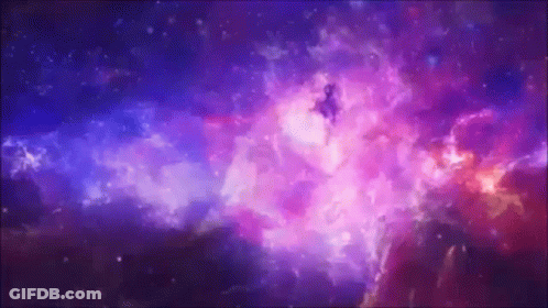 A Purple And Blue Galaxy With A Lot Of Stars In It GIF