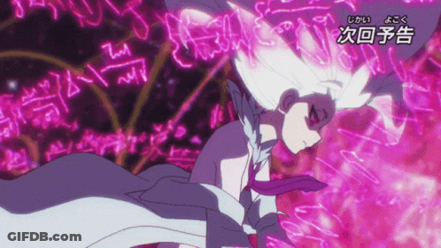 A Purple And Pink Background With Chinese Writing On It GIF