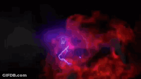 A Purple And Red Background With The Words `` Get Ready For The Next Future '' On It . GIF