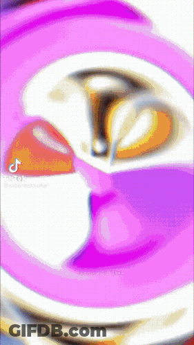 A Purple And White Circle With A Tiktok Logo On The Bottom Right GIF