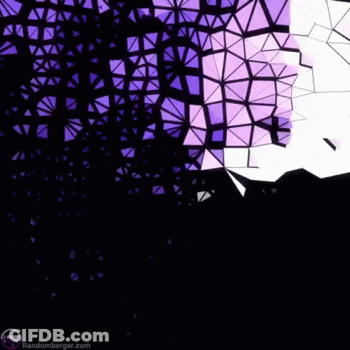 A Purple And White Geometric Pattern With Randomberger.com In The Bottom Right Corner GIF