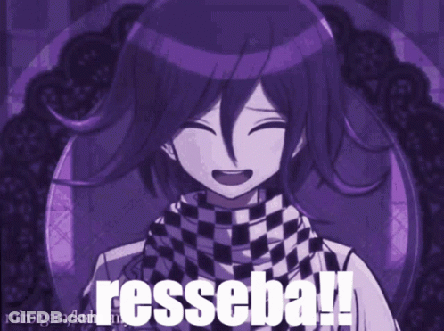 A Purple Background With A Cartoon Character And The Words " Resseball " GIF