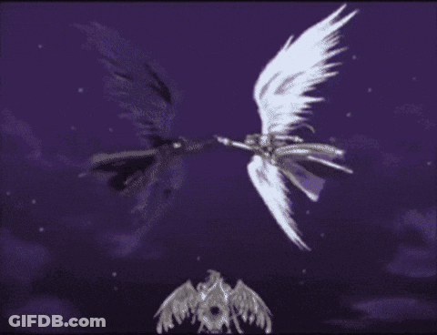 A Purple Background With A Few White Clouds GIF