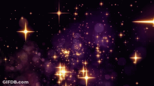 A Purple Background With A Gift Box And The Words Happy Birthday GIF