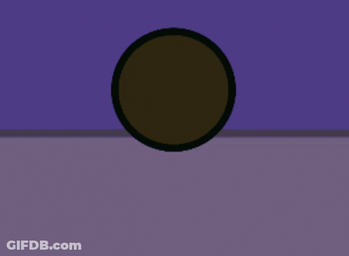 A Purple Background With A Green Circle And A Drop Of Water GIF