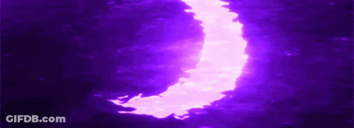 A Purple Background With A Pink Crescent Moon GIF