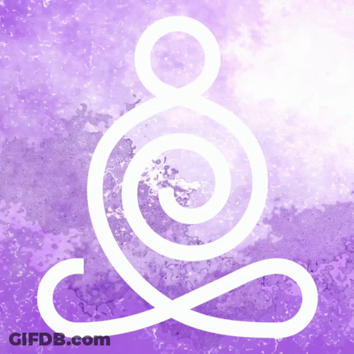A Purple Background With A Swirl In The Middle GIF