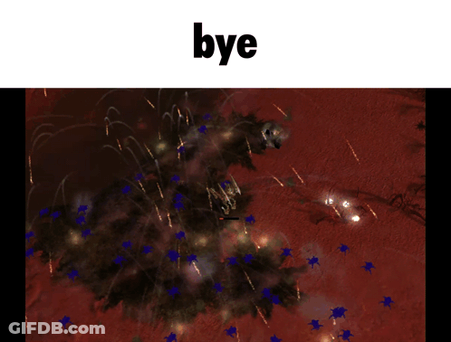 A Purple Background With The Word Bye On Top GIF