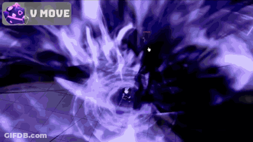 A Purple Background With The Words U Move On The Top GIF