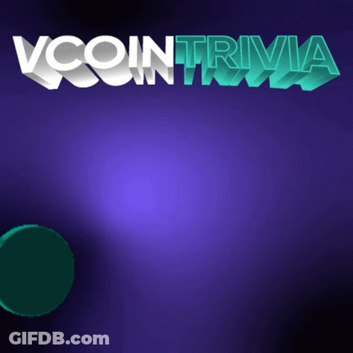 A Purple Background With The Words " Vcointrivia " On It GIF