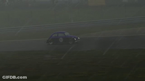 A Purple Car That Has The Number 50 On It GIF