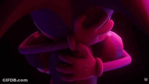 A Purple Cartoon Character With The Words I Don 'T Wanna Go Below It GIF