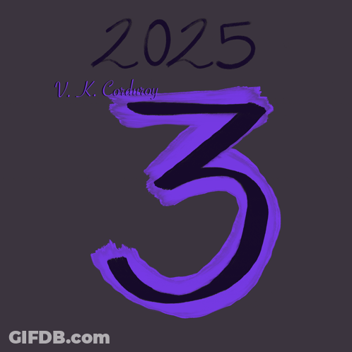A Purple Greeting Card That Says Happy New Year GIF