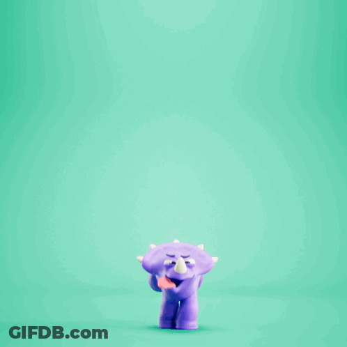 A Purple Object Is Behind A Broken Glass Screen GIF