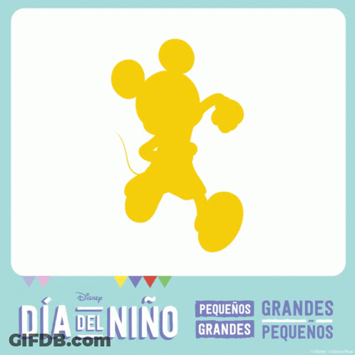A Purple Silhouette Of Buzz Lightyear Is On A Blue Background With Dia Del Niño Written On It GIF