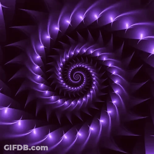 A Purple Swirl That Looks Like A Glowing Spiral GIF