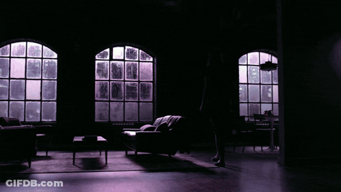 A Purple Window With A Picture Of A Butterfly On It GIF