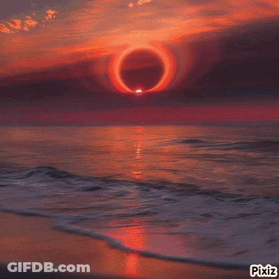 A Pyramid With A Ring Of Light Behind It And Pixiz Written On The Bottom GIF