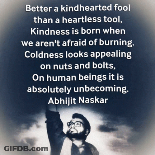 Abhijit Naskar Quote On Dark Background GIF
