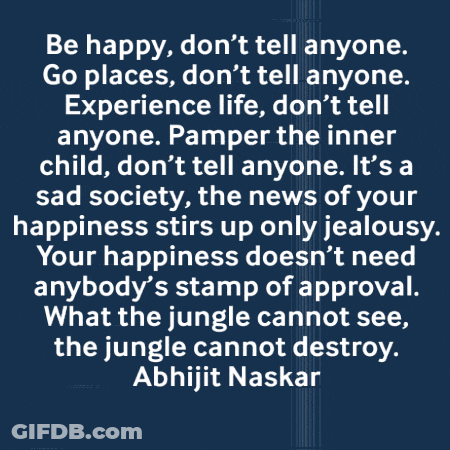 Quote By Abhijit Naskar On Blue Background GIF