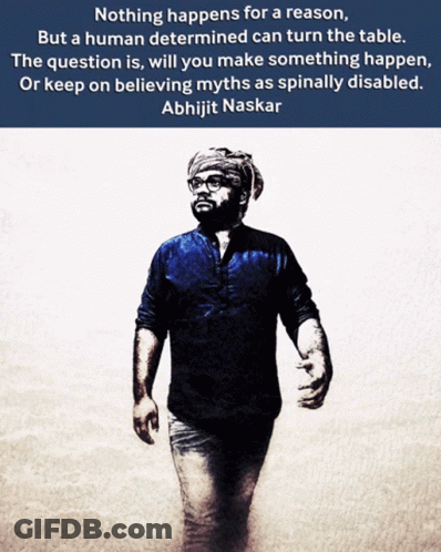 Abhijit Naskar Quote Above Man's Picture GIF