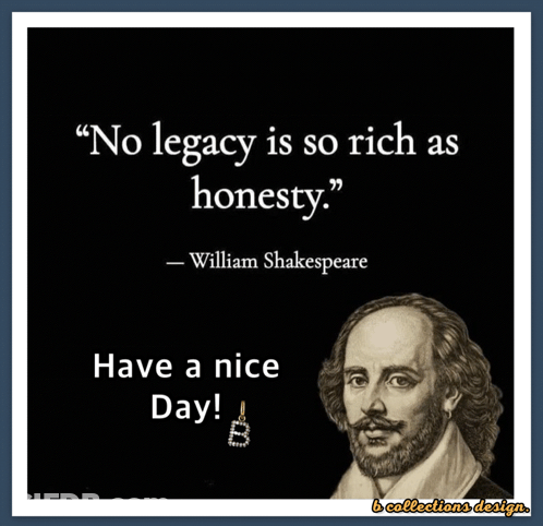 A Quote From William Shakespeare That Says Have A Nice Day GIF