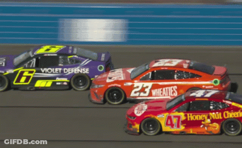 A Race Car Has The Number 23 On The Side GIF