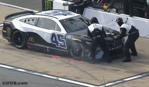 A Race Car Has The Number 45 On It GIF