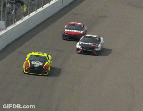A Race Car With The Number 1 On It GIF