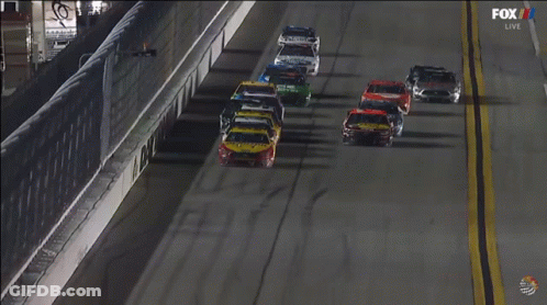 A Race Car With The Number 22 On The Side Of It GIF