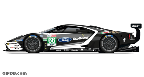 A Race Car With The Number 69 On The Side GIF